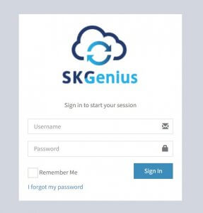 1. Log in to SKGenius